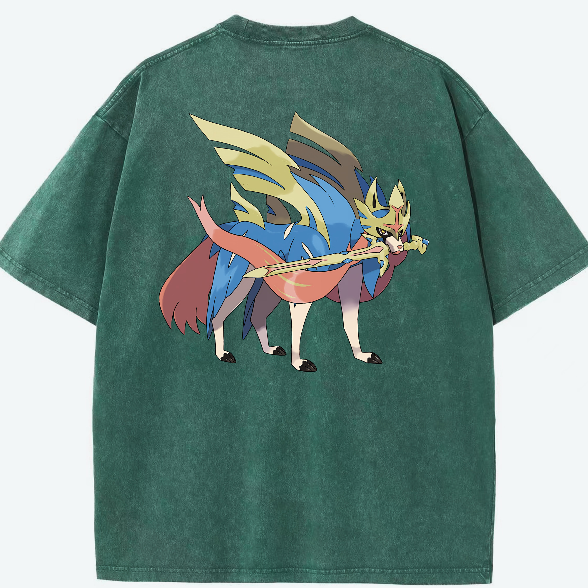 （画像用） ポケットモンスター Pokémon 綿100% ヴィンテージ風 半袖Tシャツ（背面プリント）